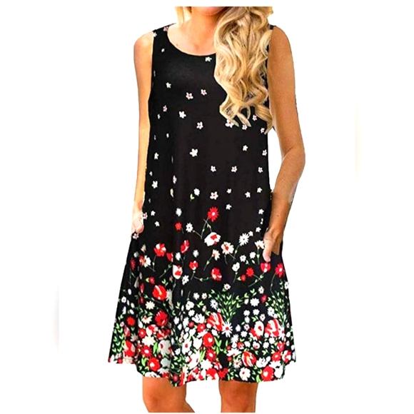 NEW Sherosa Floral Sleeveless Dress XL NWT - Picture 1 of 5